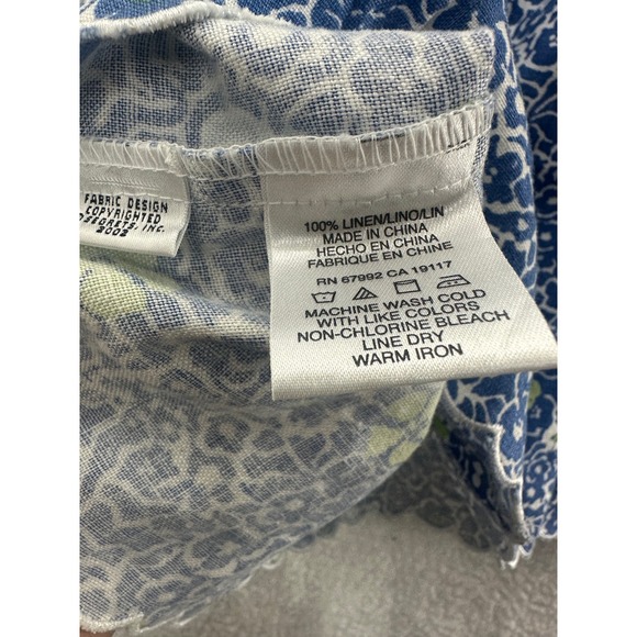 So Blue Sigrid Olsen Sleeveless Dress Women's Blue Multi Floral Size 12 - Picture 11 of 12